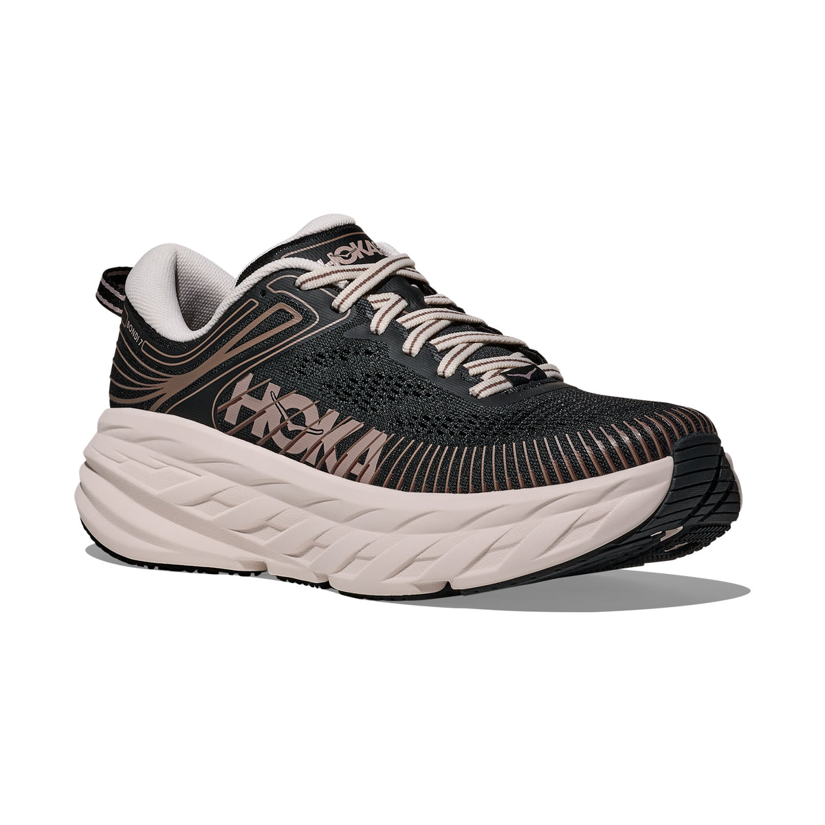 Bondi 7 — Black / Rose Cream