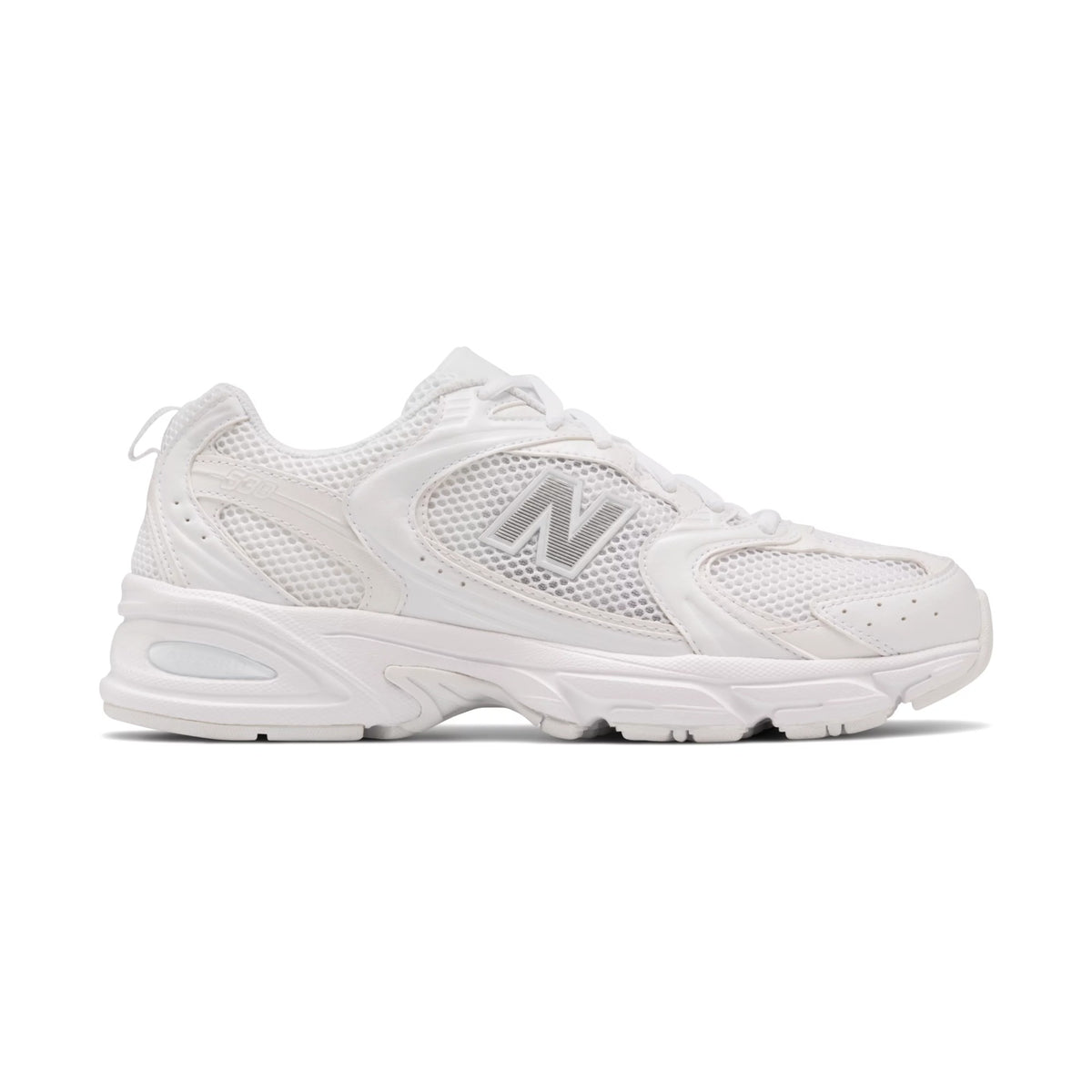 530 — White/Silver Metallic