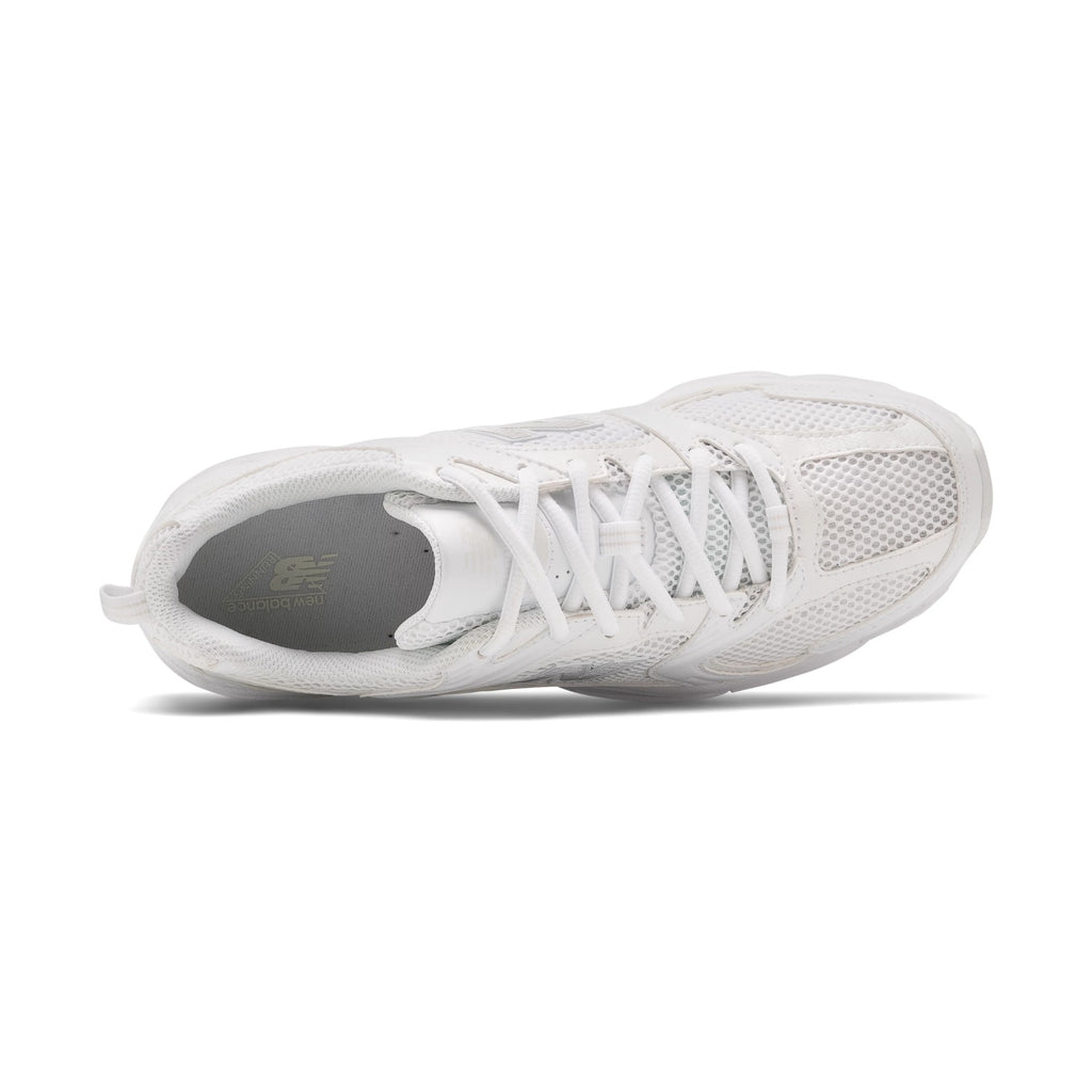 530 — White/Silver Metallic