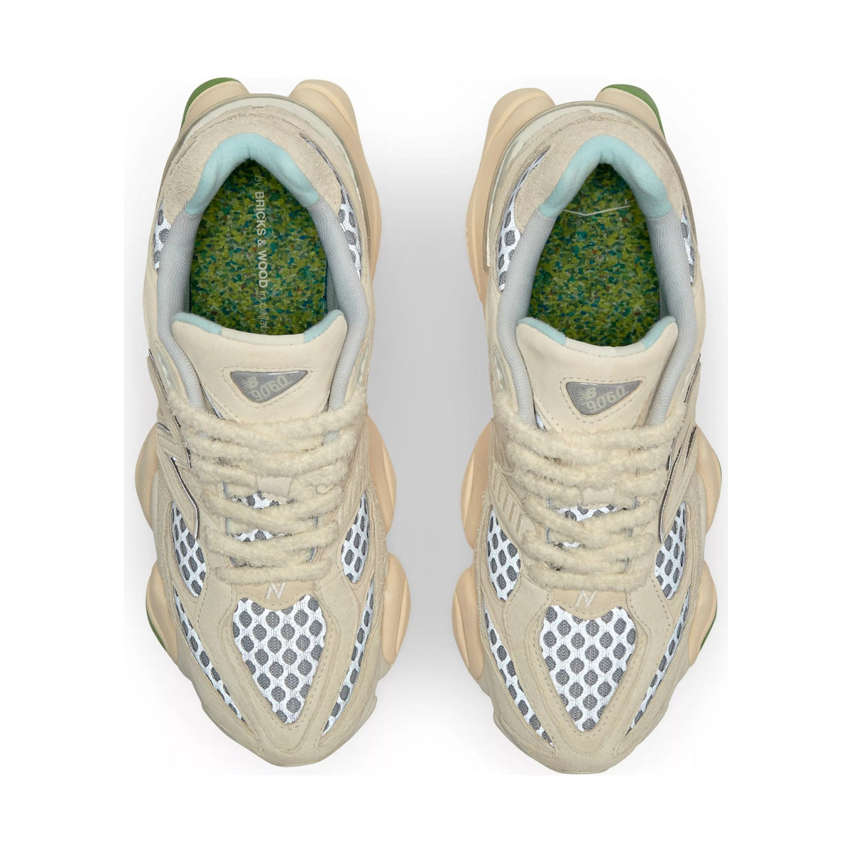 Bricks & Wood x 9060 — Cream/Green