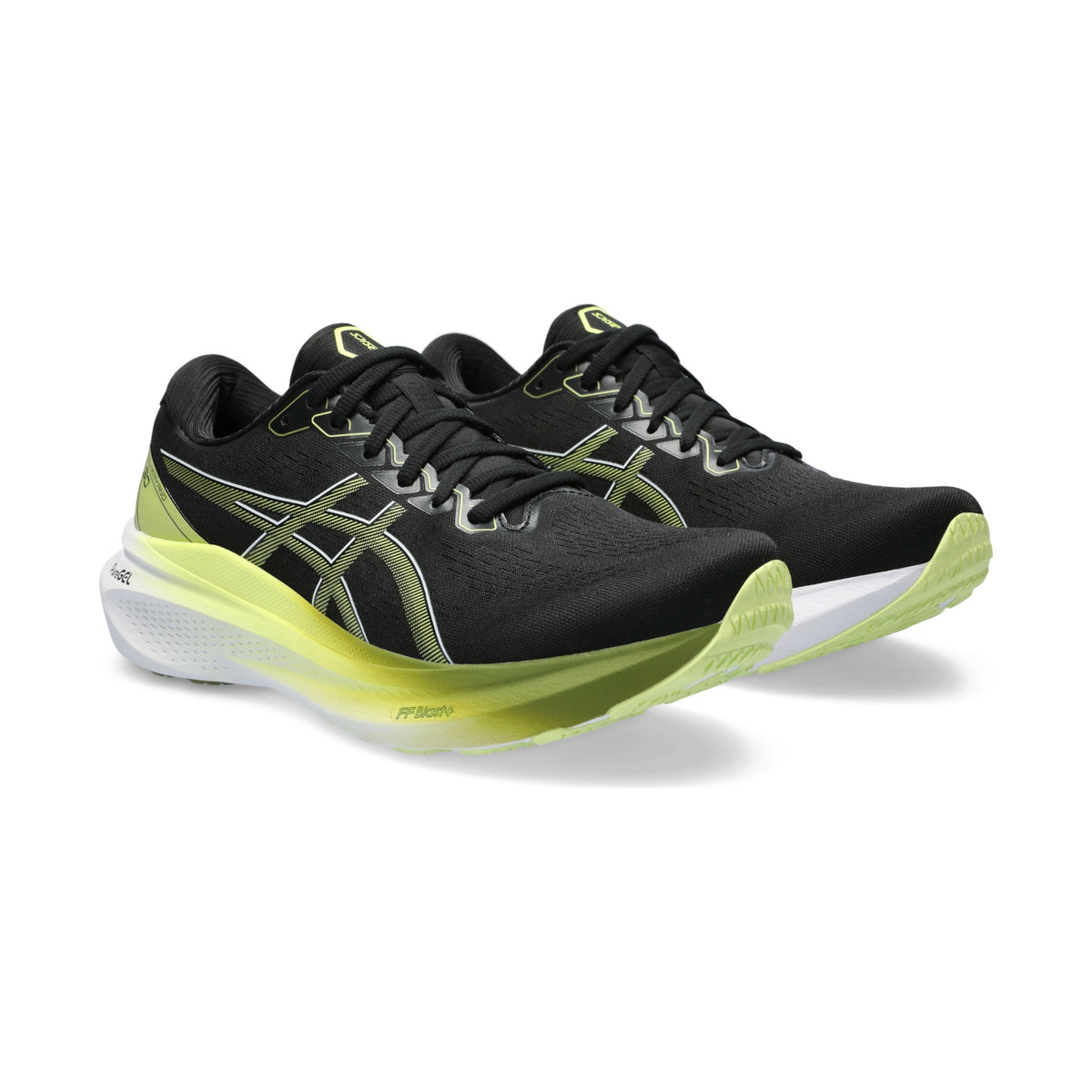 GEL-KAYANO 30 — Black/Glow Yellow