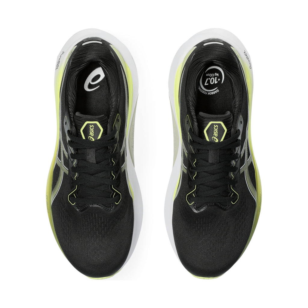 GEL-KAYANO 30 — Black/Glow Yellow