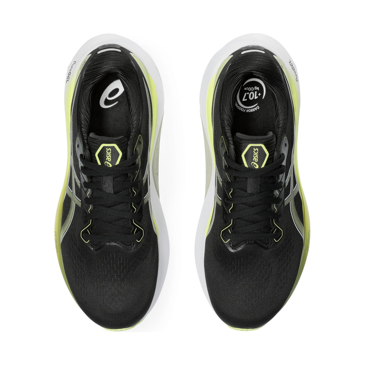 GEL-KAYANO 30 — Black/Glow Yellow