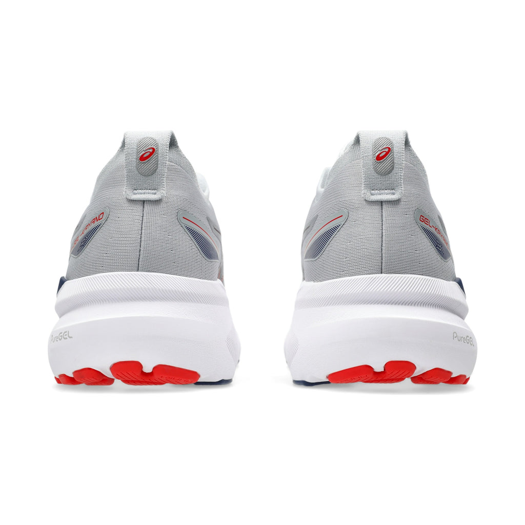 GEL-KAYANO 31 — Piedmont Grey/Fiery Red