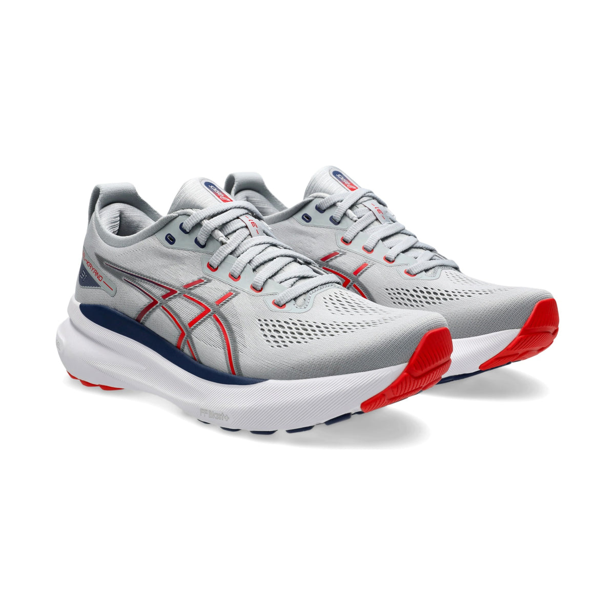 GEL-KAYANO 31 — Piedmont Grey/Fiery Red