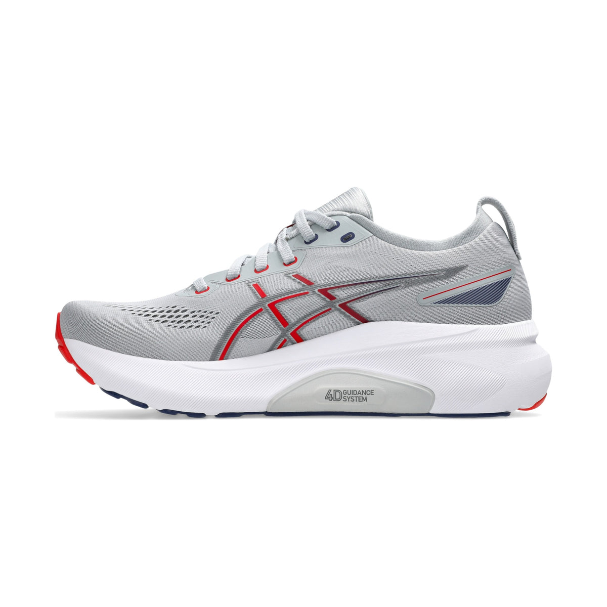 GEL-KAYANO 31 — Piedmont Grey/Fiery Red